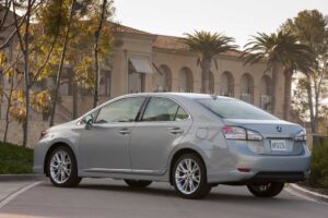 Despite some early reports, the 2010 Lexus HS250h is based on the European Toyota Avensis, not the Prius.