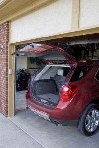 One of the nicest features on the 2010 Chevrolet Equinox is the programmable liftgate, which allows an owner to pre-set how wide it will open in a small garage or parking structure.