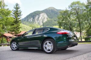 The rear end of the 2010 Porsche Panamera is reminiscent of the old 928, but while controversial, it delivers phenomenal functionality, providing space for four large adults and lots of luggage.