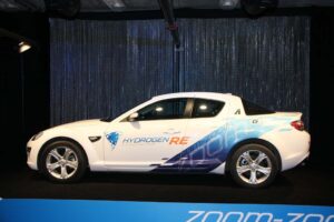 It looks like a conventional Mazda RX-8, but it's powered by clean hydrogen.