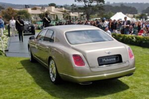 There's a subtle familial resemblance - note the Continental-derived taillights - but the 2011 Bentley Mulsanne is ground-up new.