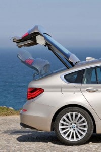 The tailgate on the 2010 BMW 535i GT can be operated several ways, depending on how much cargo you need to load.