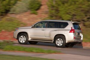 The 2010 Lexus GX460 falls in the middle of the brand's 3-model CUV/SUV line-up.