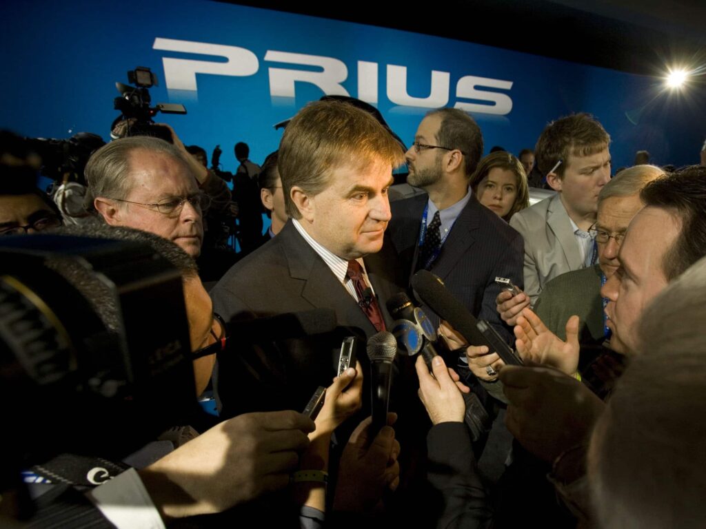 Toyota's Bob Carter at the 2010 Prius introduction