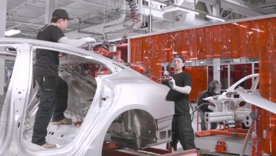 Tesla took 5,000 orders for the Model 3 last week, Musk said, but ultimately its production goal is 10,000 a week.