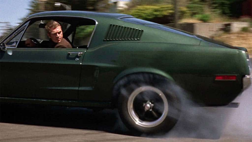 Steve McQueen - spins wheels on 68 Bullitt