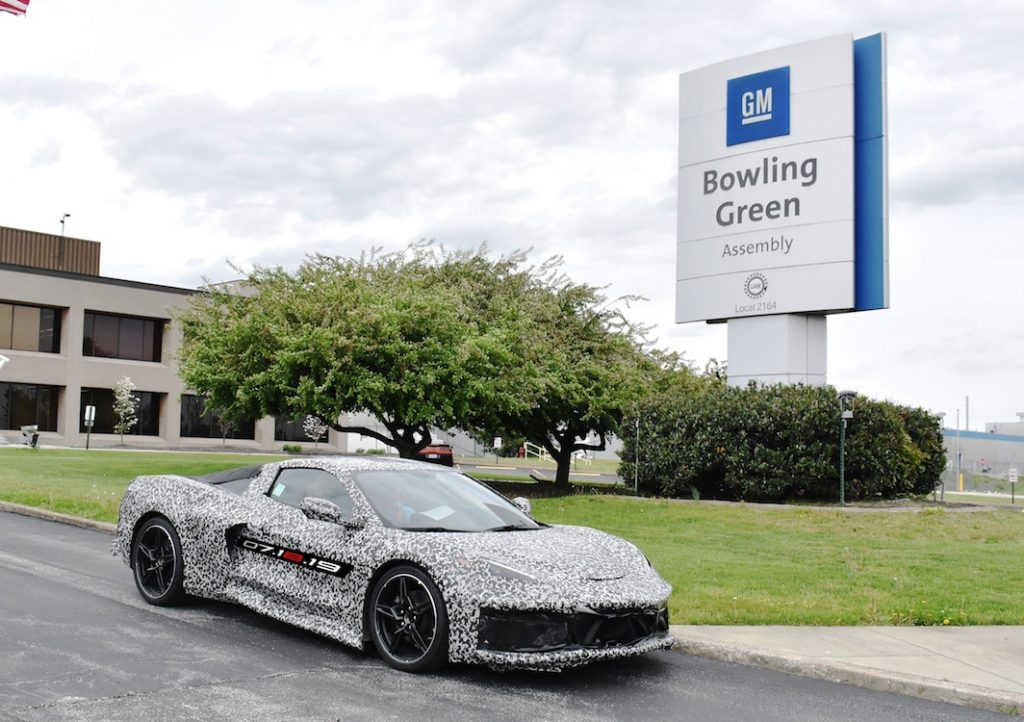 mid-engine Vette at Bowling Green