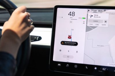 Tesla navigating on Autopilot