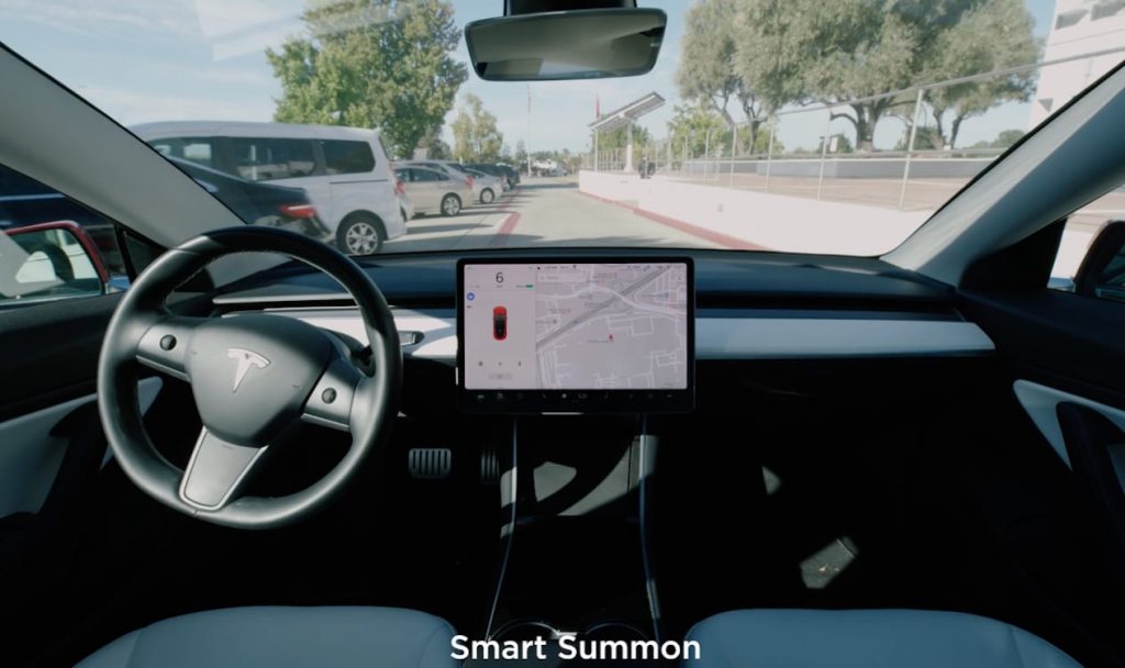 Tesla Smart Summon two