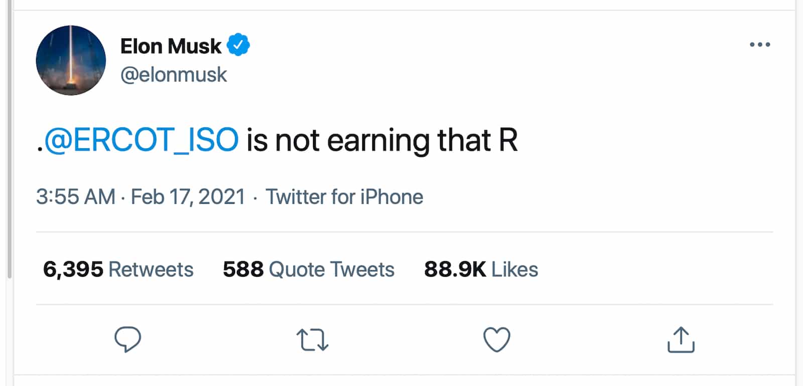 Musk ERCOT tweet Feb 2021