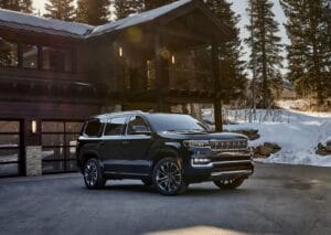 2022 Jeep Grand Wagoneer navy front
