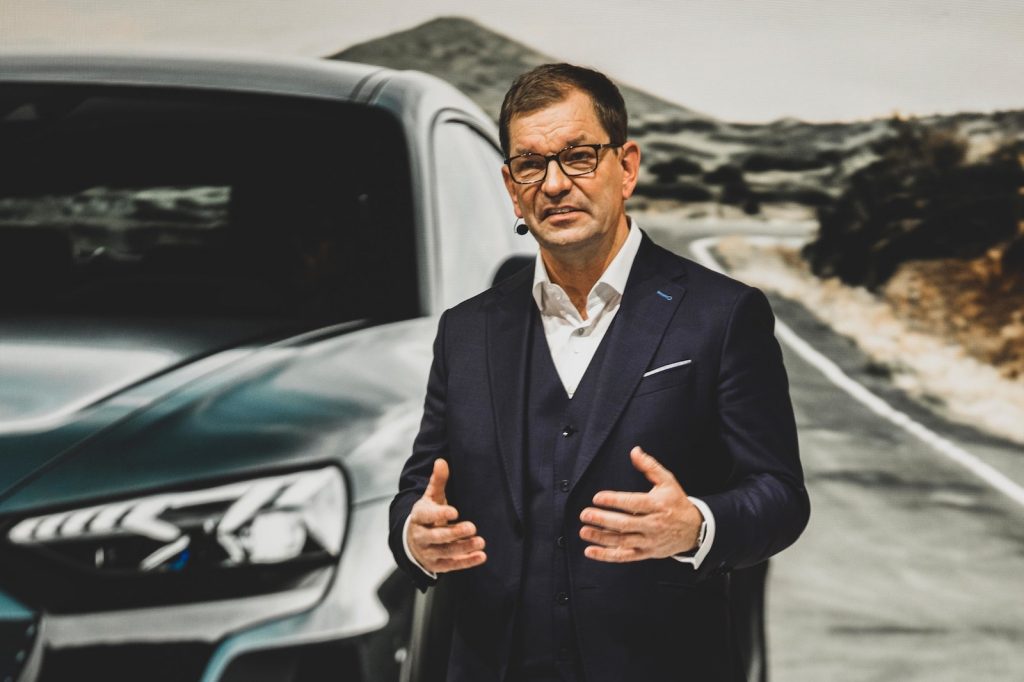 Audi Chairman Markus Duesmann 2021 press conference