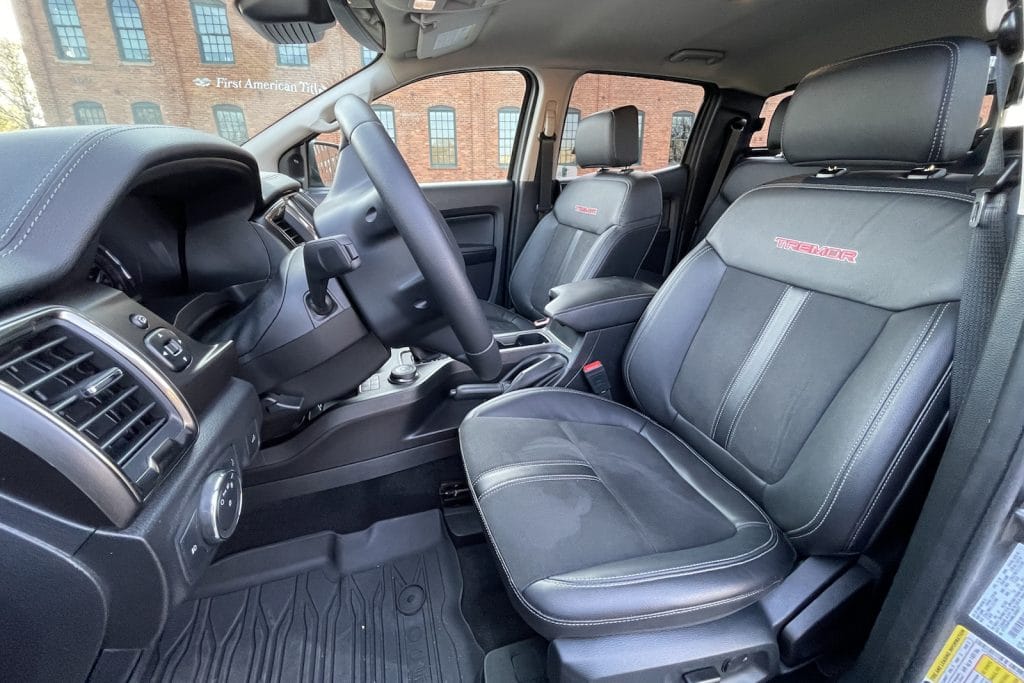 2021 Ford Ranger Tremor front seats