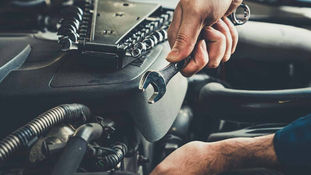 Professional mechanic providing car repair and maintenance servi