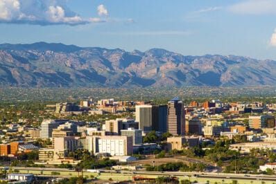 Highways in downtown Tucson for car shipping