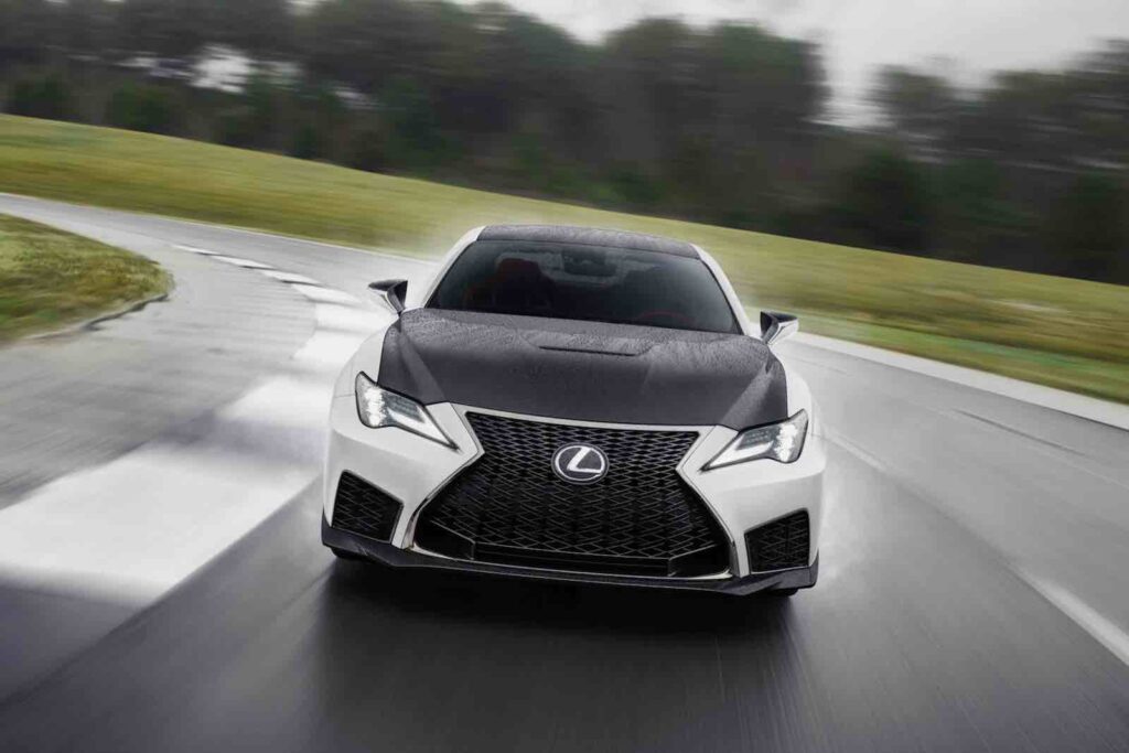 2021 Lexus RC F Fuji Speedway Edition driving nose