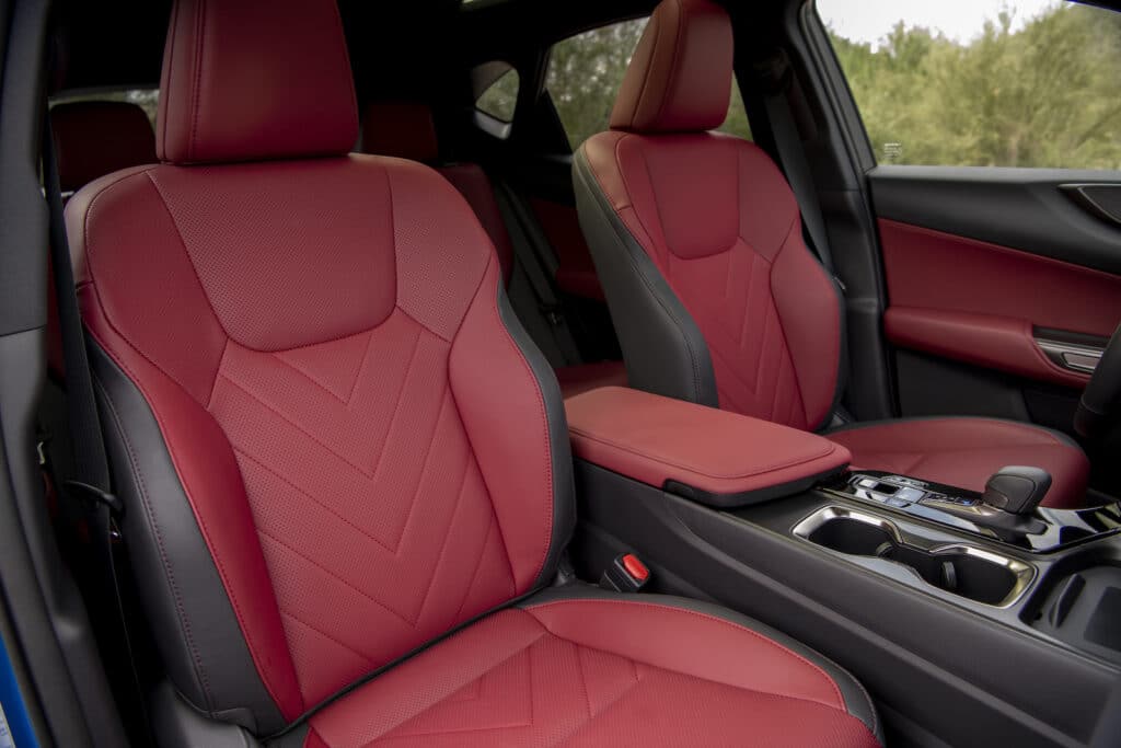 2022 Lexus NX 350h front seats