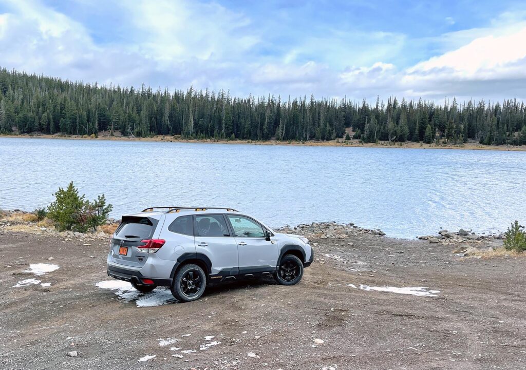 2022 Subaru Forester Wilderness - by lake