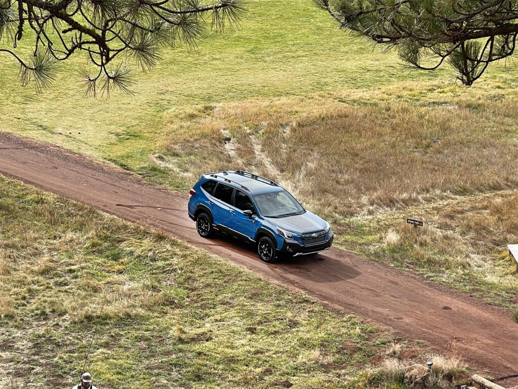 2022 Subaru Forester Wilderness - hi angle dirt road