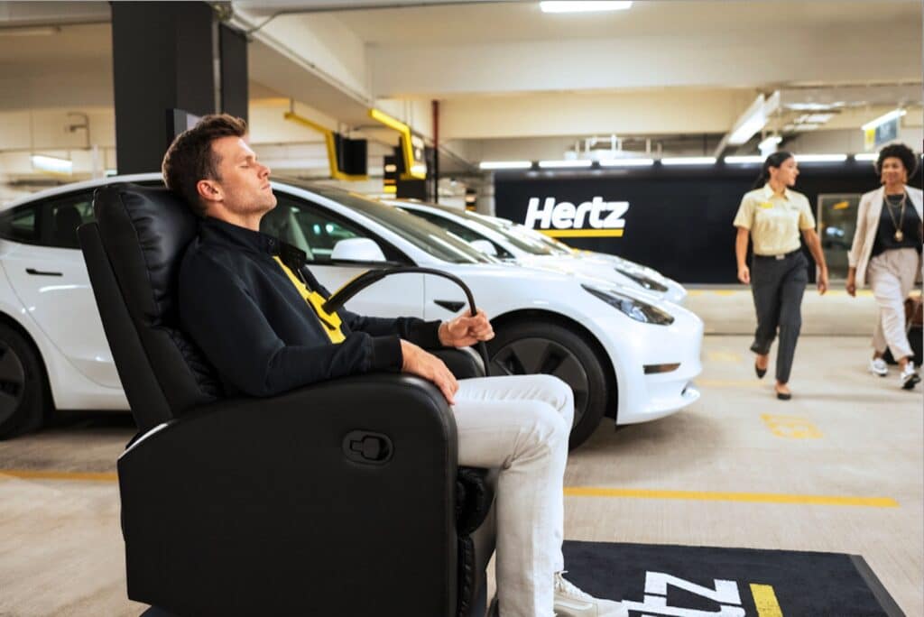 Tom Brady Hertz EV rental ad two