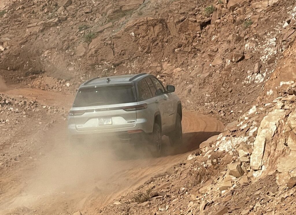 2022 Jeep Grand Cherokee - kicking up dust