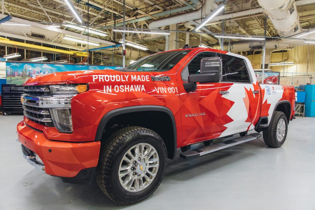 GM Oshawa plant first truck in 2021