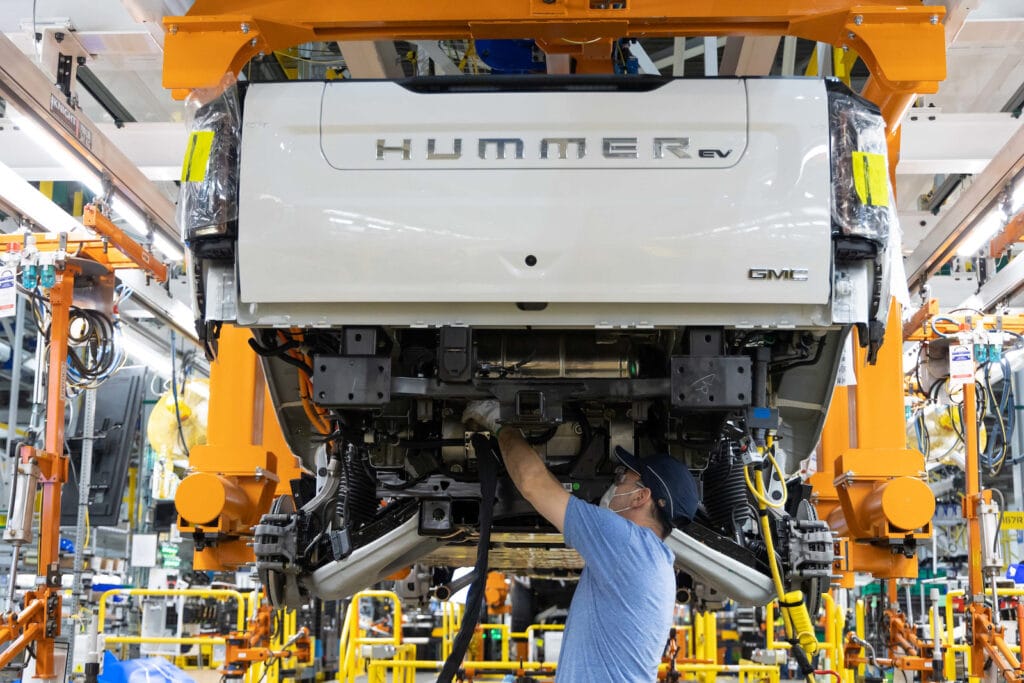 GMC Hummer production line