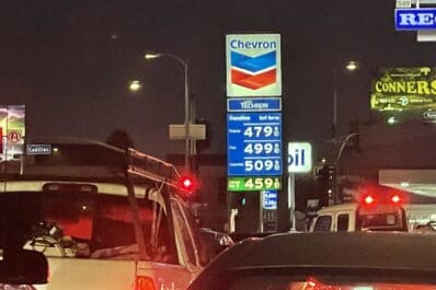 Los Angeles gas prices on 11-21-21