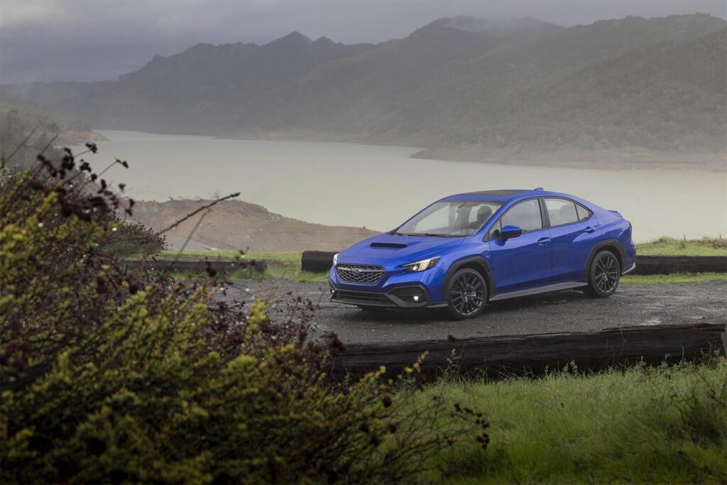 2022 Subaru WRX - side blue