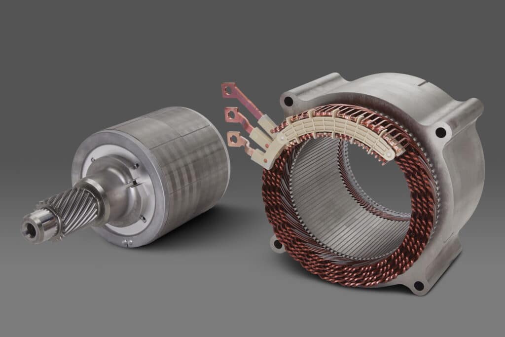 GM’s 255-kW, permanent magnet EV motor will be used for performance all-wheel drive and rear-wheel drive applications.