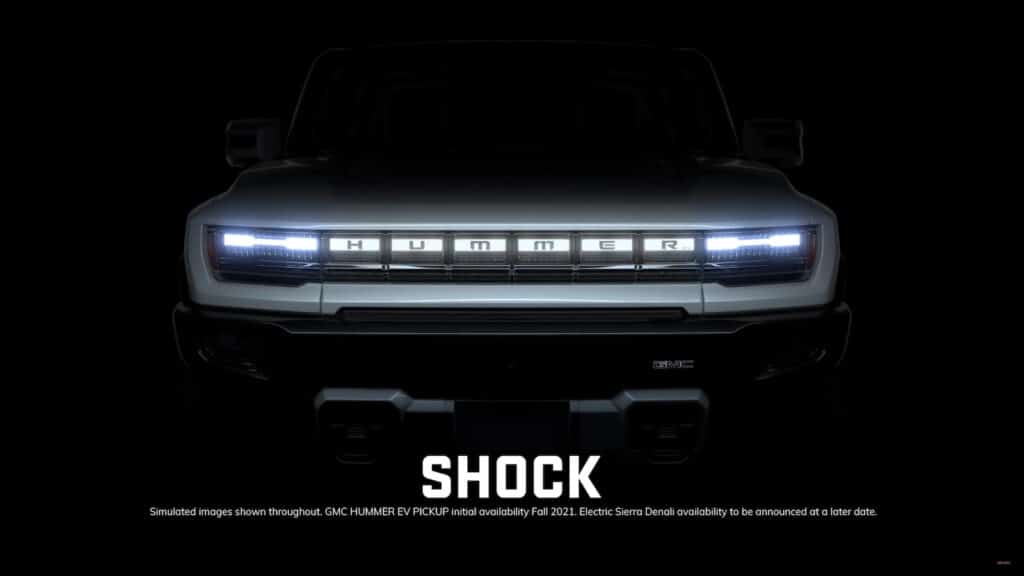 GMC Hummer SUT teases the shock