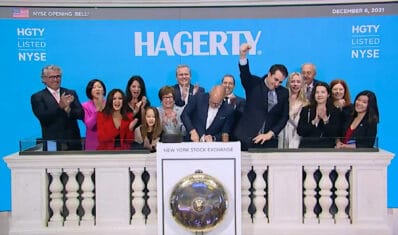 Hagerty NYSE bell ring