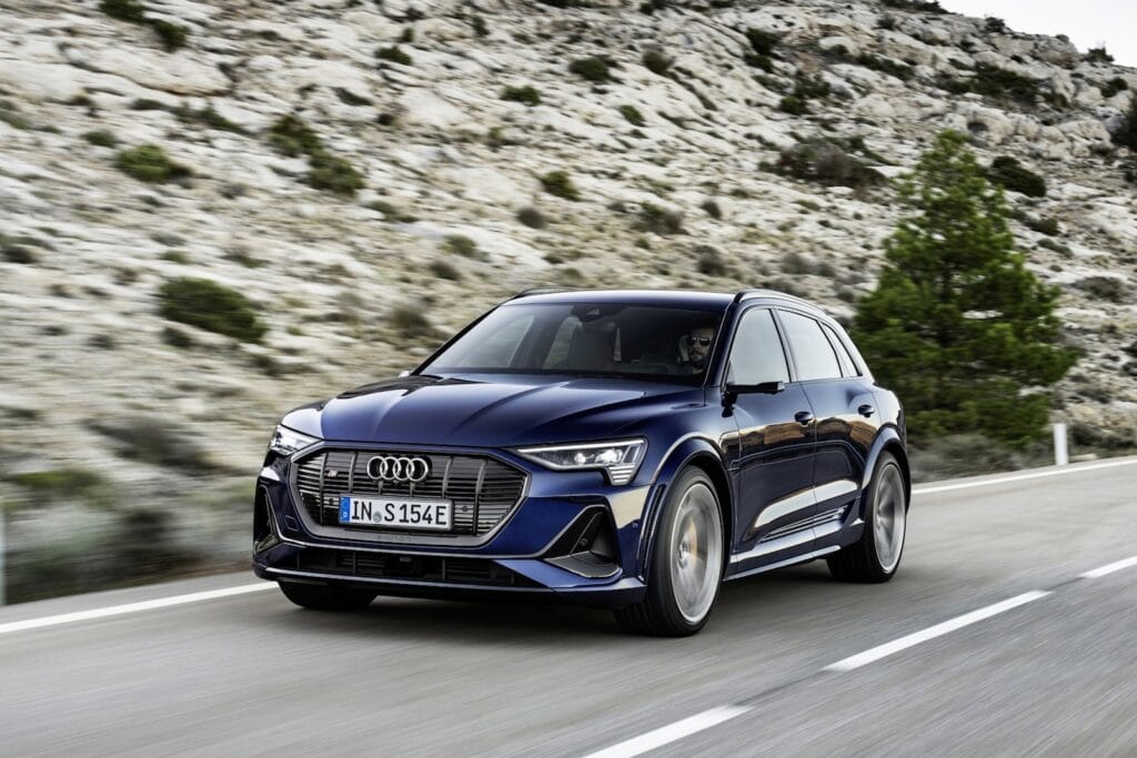 2022 Audi e-tron S driving