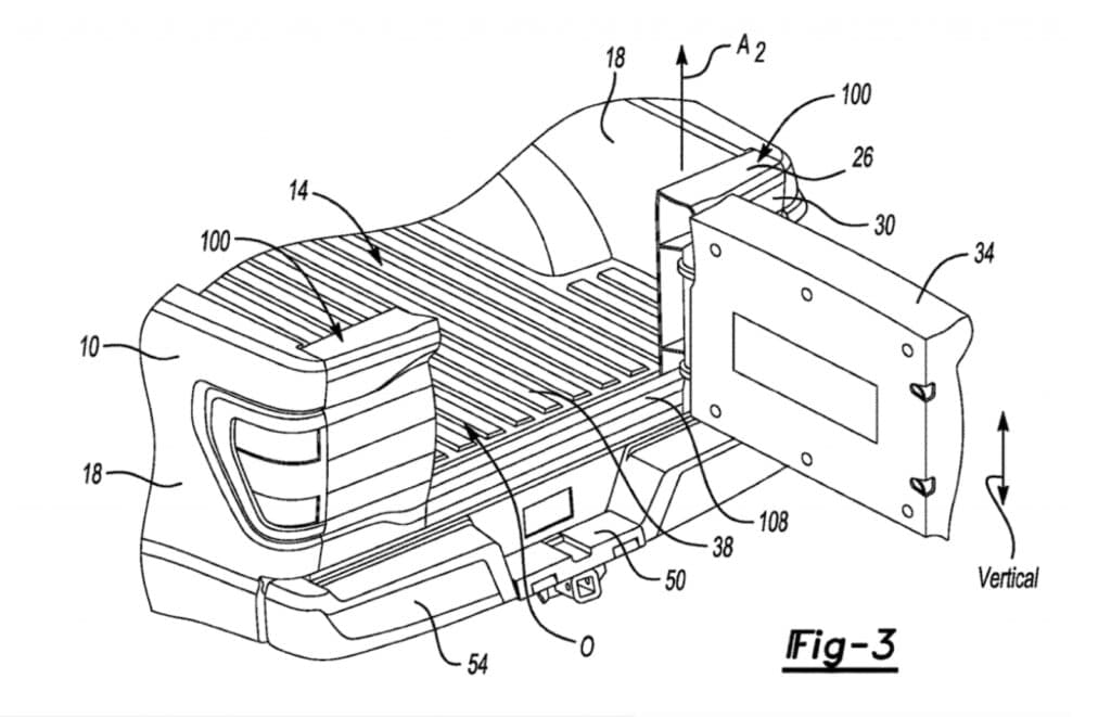 Ford tailgate patent drawing one
