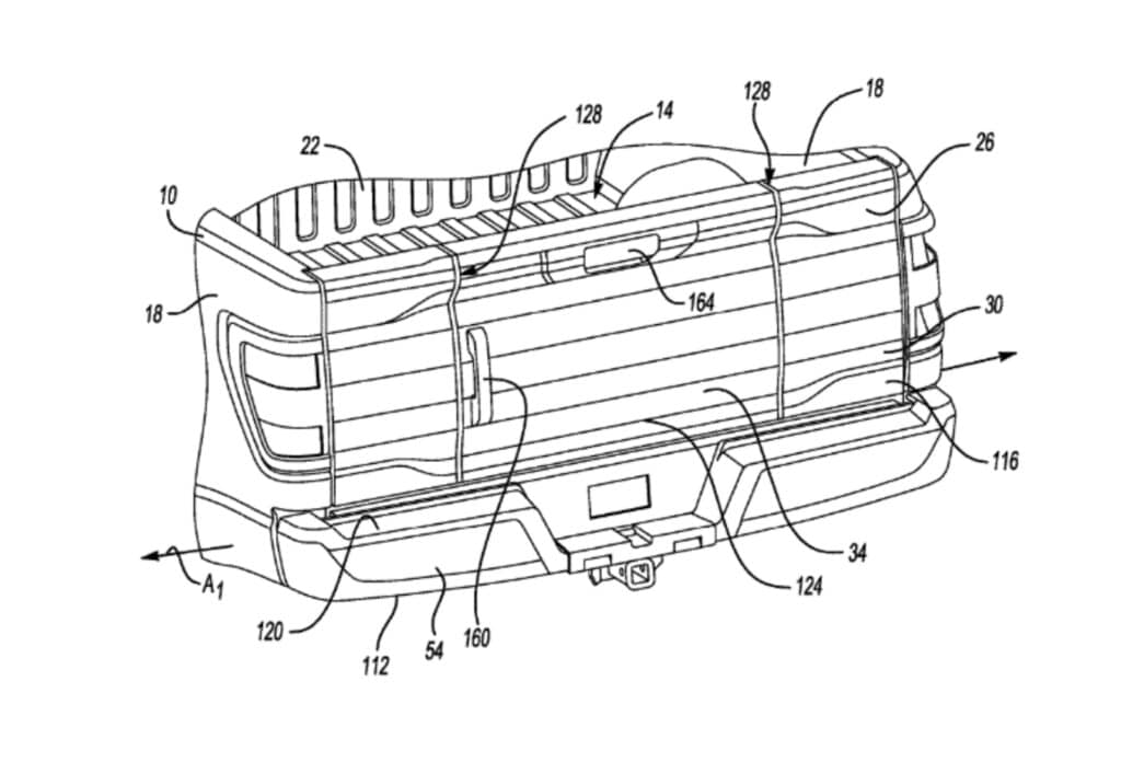 Ford tailgate patent drawing two