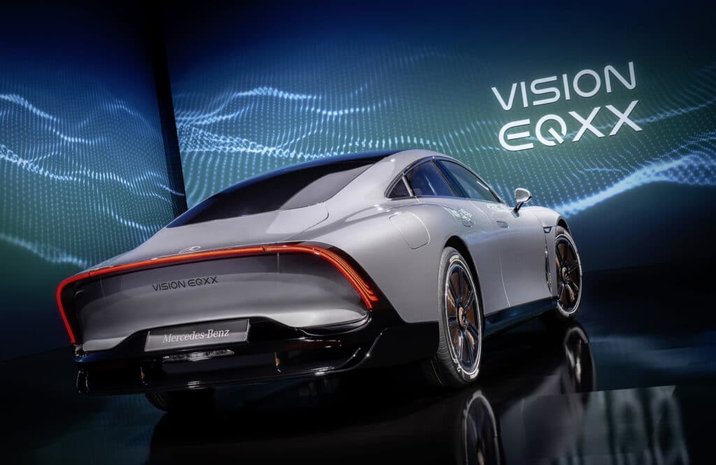 Mercedes Vision EQXX display rear