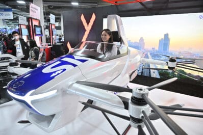 SkyDrive zero emission flying car at CES 2022