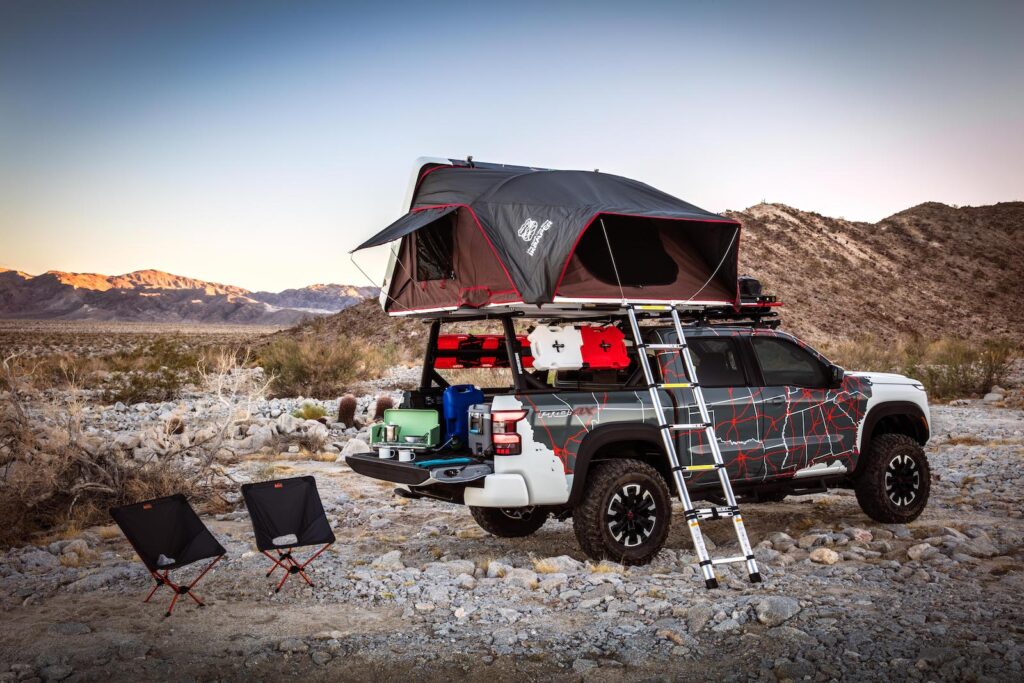 2022 Nissan Frontier Project Adventure camping
