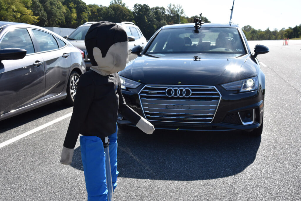 Audi A4 IIHS pedestrian crash test 2022