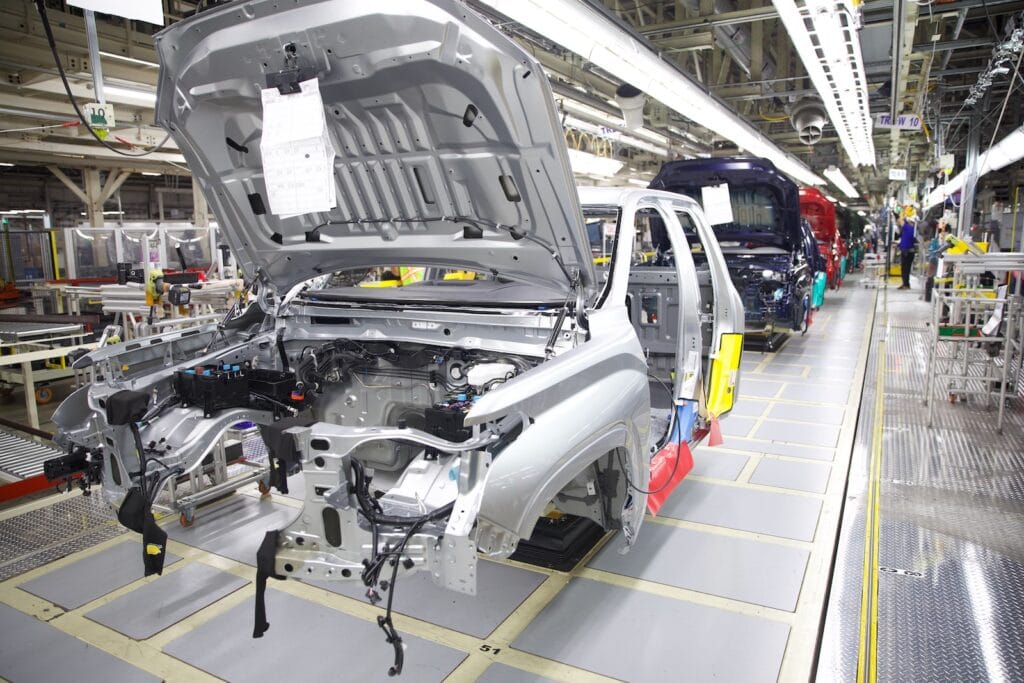 Toyota Tundra production line 2022