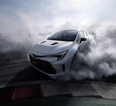 2023 Toyota GR Corolla Circuit Edition - front 3-4 smoke