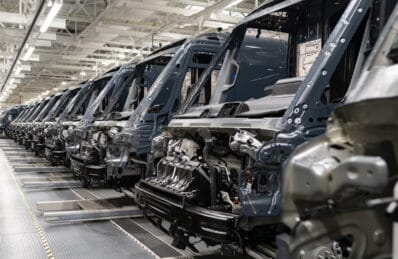Rivian EDVs in production