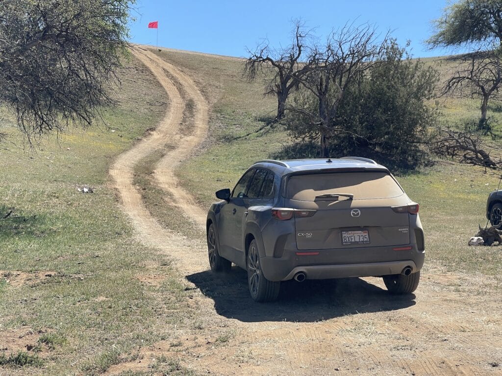 2023 Mazda CX-50 rear dirty
