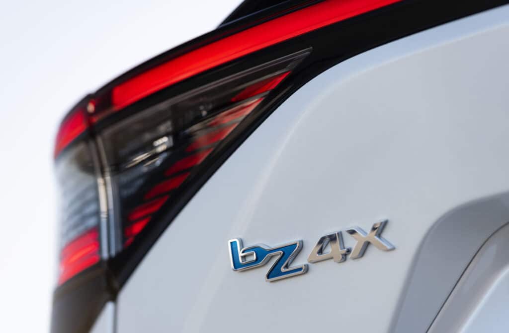 2023 Toyota bZ4X XLE FWD badge