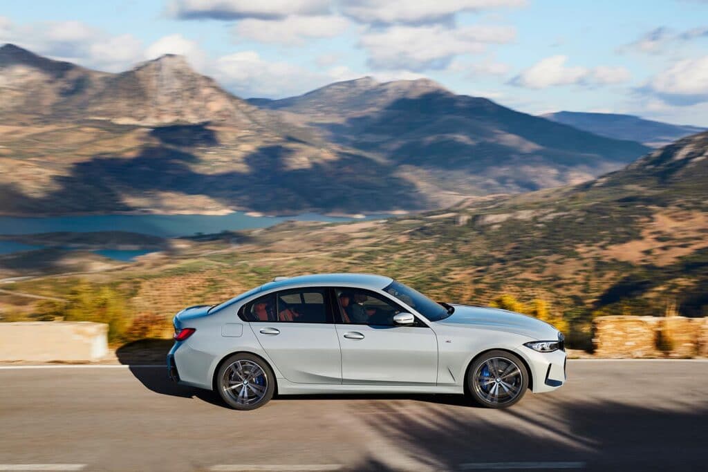 2023 BMW 3 Series side driving