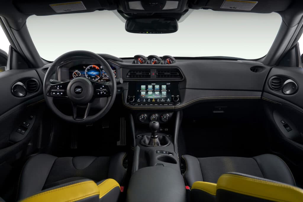 2023 Nissan Z interior yellow