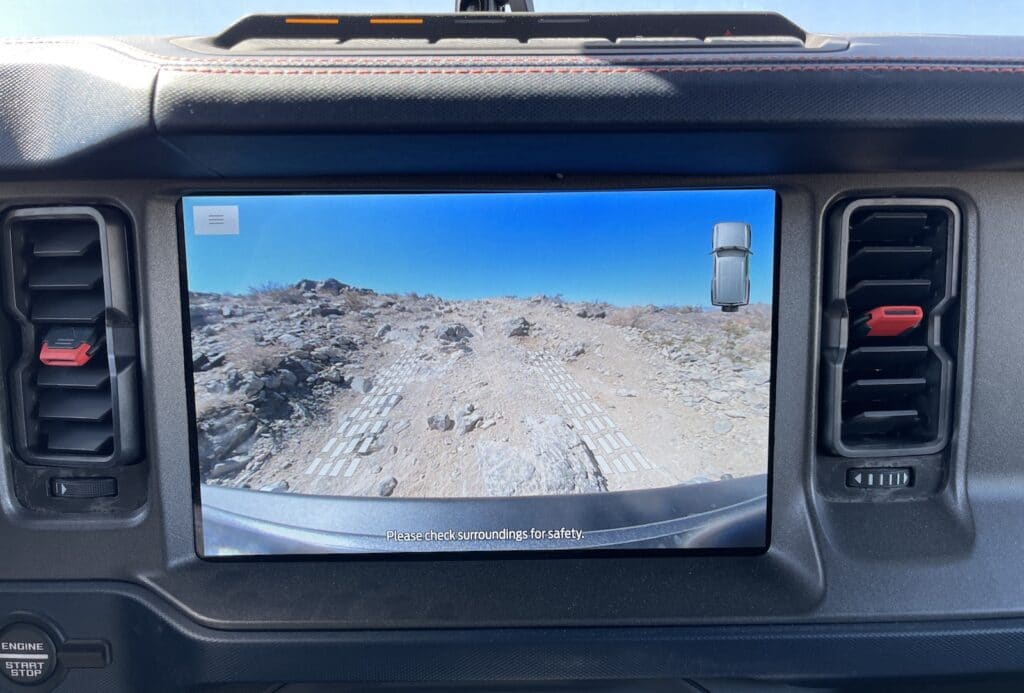 2022 Ford Bronco Raptor camera function