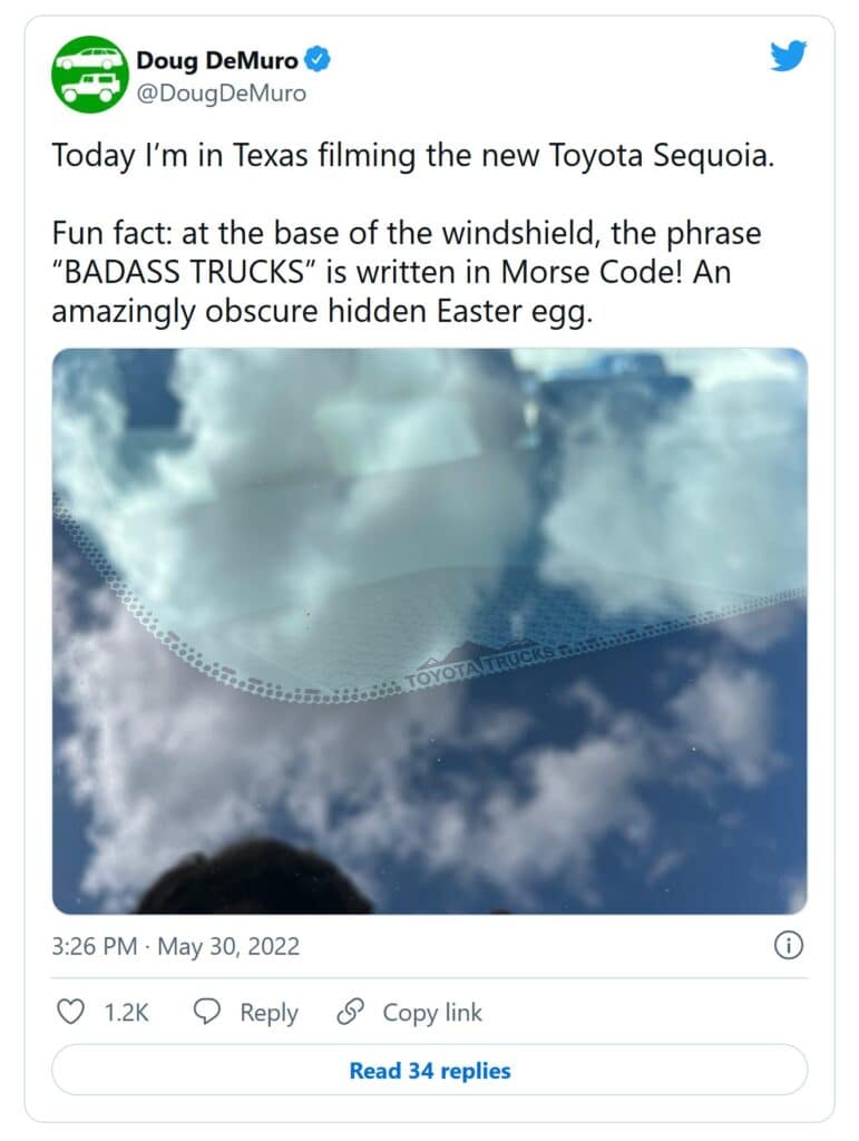 2023 Toyota Sequoia - badass tweet