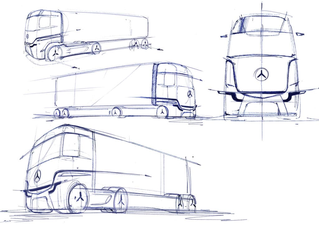 Sketches Mercedes eActros LongHaul REL