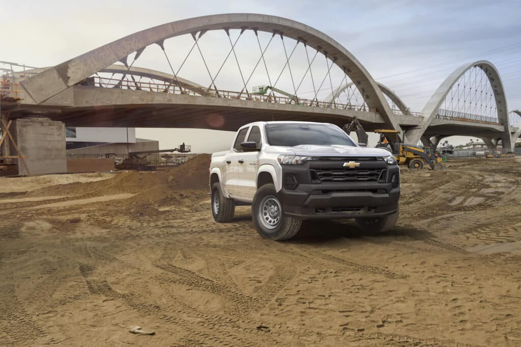 2023 Chevy Colorado work truck front REL